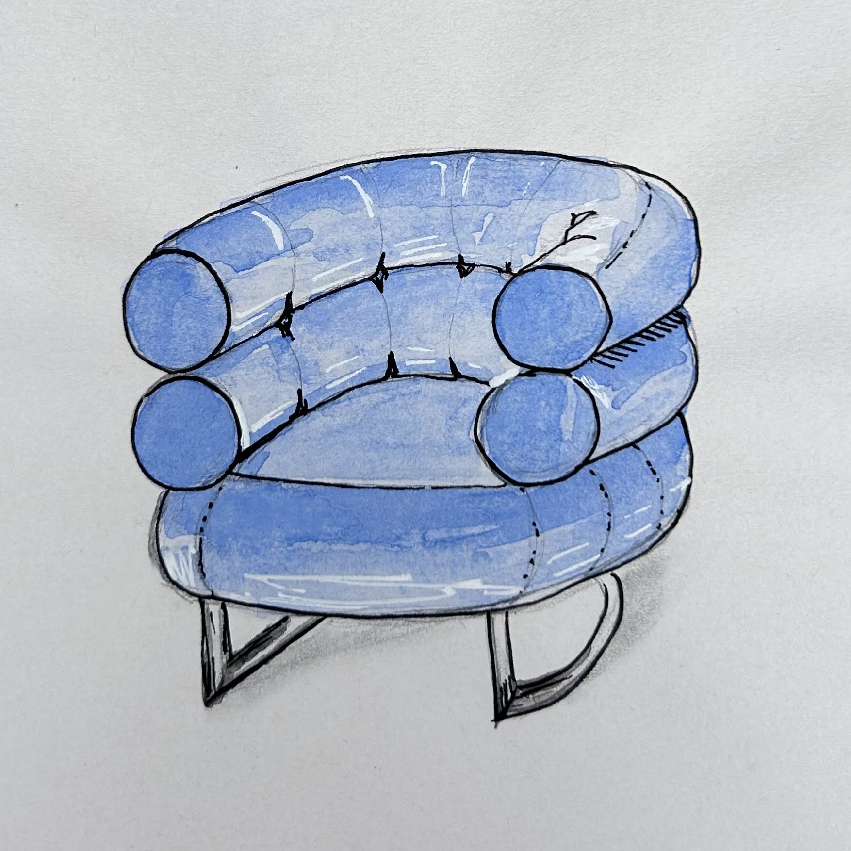 Bibendum Chair by Eileen Grey